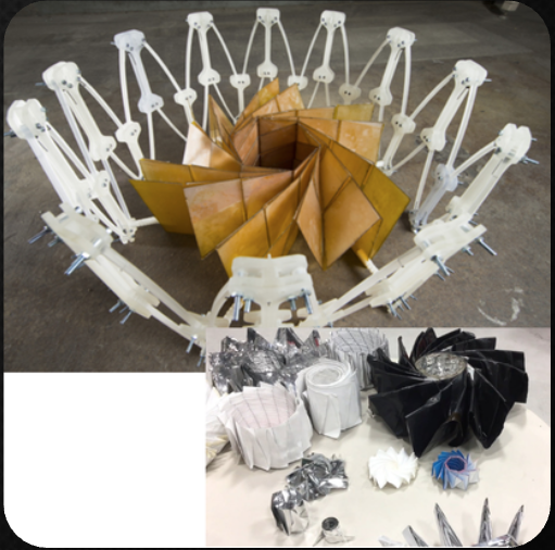 NASA JPL: origami folding patterns inspired compact solar array deployment